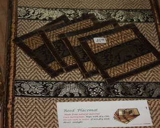 New reed placemats w/coasters