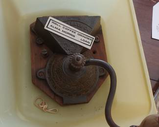 Antique coffee grinder