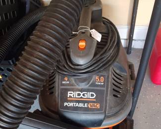 Ridgid 4 gal 5hp portable shop vacuum