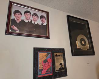 Memorbilia items - Beatles, The Doors, Elvis, Woodstock, etc