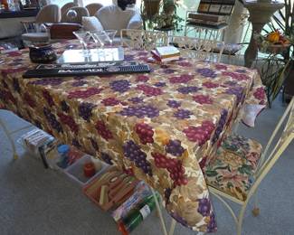 Vintage iron table ( does not have glass top), chairs sold separately