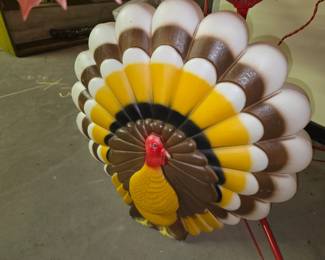 Vintage Thanksgiving Turkey blow mold