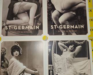 4 St. Germain postcards