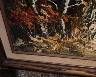 Framed signed oil paintings 