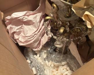 Crystal chandelier from Brandon’s 