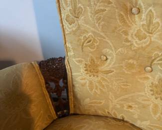 Carved mahogany accents