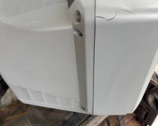 Small crack not affecting tv function