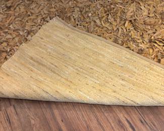 5’x7’ leather strip rugs 