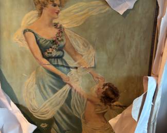 Antique oil painting 