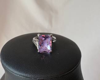 Sterling amethyst ring