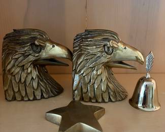 Brass Eagle bookends