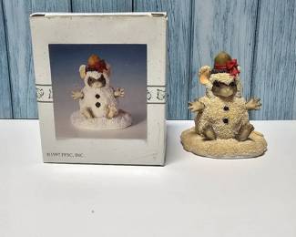 Fitz Floyd  Charming Tails  Mackenzie The Snowman  Special Edition 1997  Retired 