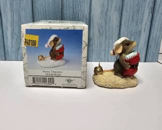 Fitz Floyd  Charming Tails  Santa Imposter  Special Edition  Retired
