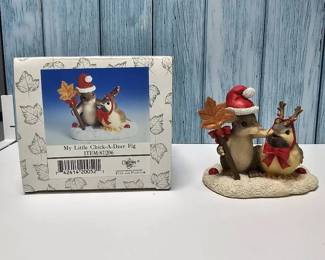 Fitz Floyd  Charming Tails  My Little ChickADeer Fig  Retired