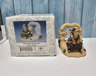 Fitz Floyd  Charming Tails  Dashing Through The Snow  Retired