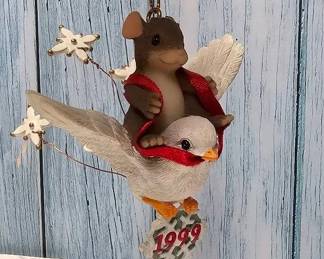 Fitz Floyd  Charming Tails  Snowbird Ornament  Retired 
