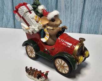 Fitz Floyd  Charming Tails  Headin Home For The Holidays  Retired