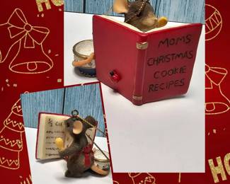 Fitz Floyd  Charming Tails  Holiday Baking Ornament  Retired