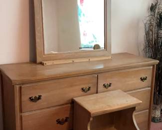 Wood Dresser Nightstand 