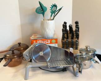 Rival Electric Slicer And Kitchen Lot.