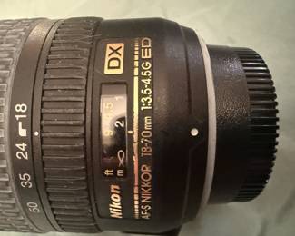 Nikon AF-S DX Zoom-Nikkor 18-70mm f/3.5-4.5G IF-ED lens.
It is designed and optimized specifically for Nikon DX-format digital SLR cameras.