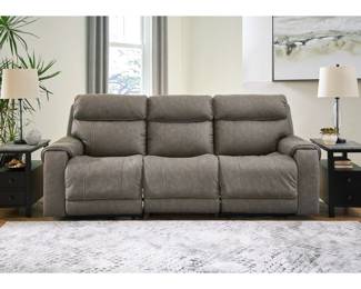 Signature Design by Ashley Starbot 3-piece power reclining sofa in fossil polyester upholstery.
Signature Design by Ashley® Starbot 3-Piece Fossil Power ...
Product Overview. Includes 3 Pieces: Left-
