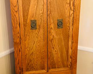 Single Jelly Cupboard, Mission style pantry or storage cabinet