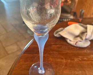 Mikasa Sea Mist Sapphire Mist Water Wine Glass Goblet Set Of 4