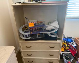 Kids Room toy cabinet racetrack