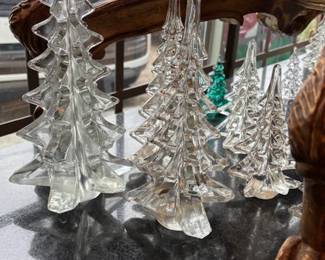 Glass trees for decorating 
