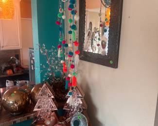 Beautiful Boho Art and Furniture. Lots of Southwest Paintings, Furniture and Figurines. European Antiques, Unique Christmas Decor/Ornaments, Kitchenware, Salt & Pepper Shakers, Lamps, Patio Furniture, Potted Plants, Linens, Decorative Throw Pillows, CDs, Dining Room Set, New Age Decor, Rugs. Polar Bear Figurines, Books, Glassware, Mirrors, Sofas, Shelving Units, TVs, Tiger/Big Cat Decor, Wolf Decor, Angel Decor, Signed Artwork, etc. Flexible pricing, willing to make deals.