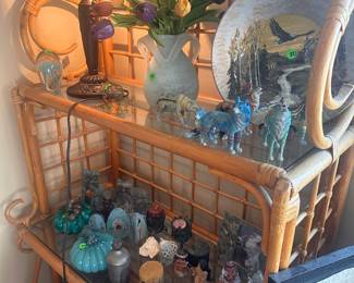 Beautiful Boho Art and Furniture. Lots of Southwest Paintings, Furniture and Figurines. European Antiques, Unique Christmas Decor/Ornaments, Kitchenware, Salt & Pepper Shakers, Lamps, Patio Furniture, Potted Plants, Linens, Decorative Throw Pillows, CDs, Dining Room Set, New Age Decor, Rugs. Polar Bear Figurines, Books, Glassware, Mirrors, Sofas, Shelving Units, TVs, Tiger/Big Cat Decor, Wolf Decor, Angel Decor, Signed Artwork, etc. Flexible pricing, willing to make deals.