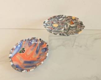 Lot 9732 Chris Campbell Colored Porcelain Nerikomi Artwork