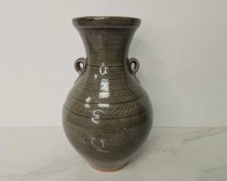 Lot 9716 Mark Hewitt Studio Pottery Loop Handle Vase