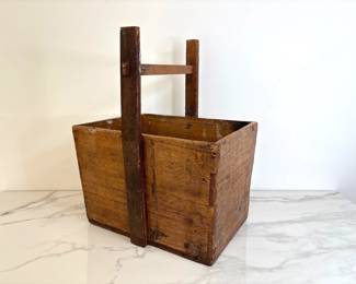 Lot 9628 Antique Wooden Handled Grain Box