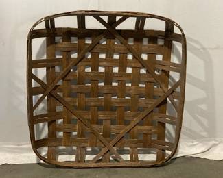 Lot 9346 Vintage Tobacco Basket  Wall Art