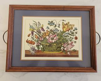 Lot 9409 Vintage Pimpernel Botanical Tea Tray