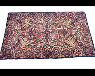 Lot 9785 Vintage Hand Knotted Wool Karastan Rug