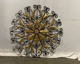 Lot 9344 Large Metal Medallion Wall Hanging