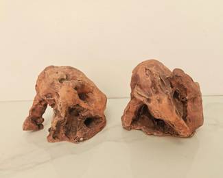 Lot 9634 Shannon Bueker NC Clay Dog Sculptures