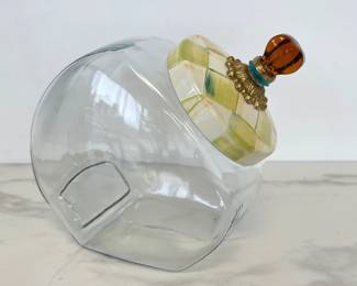 Lot 9775 MacKenzie Childs Sweets Jar wCheck Lid