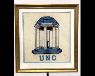Lot 9459 Vintage UNC Old Well Needlepoint Wall Art