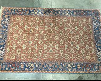 Lot 9337 Karastan Wool Williamsburg Area Rug  5ft 8in x 8ft Ushak