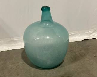 Lot 9548 Large Antique Handblown Glass Demijohn Bottle