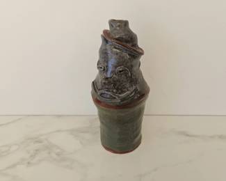 Lot 9394 Studio Pottery Face Jug Vase
