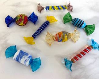 Lot 9601 Vintage Murano Glass Candies