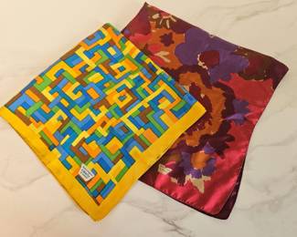 Lot 9735 Vintage Liberty of London Silk Scarves