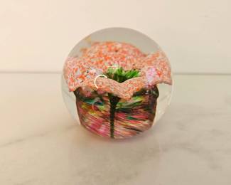 Lot 9413 Art Glass Paperweight signed Wilkinson