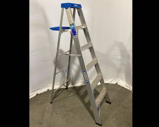 Lot 9345 Werner 6 ft Aluminum Step Ladder