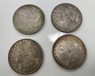 Lot 9497 Antique 1870s1880s Morgan Dollar Coins